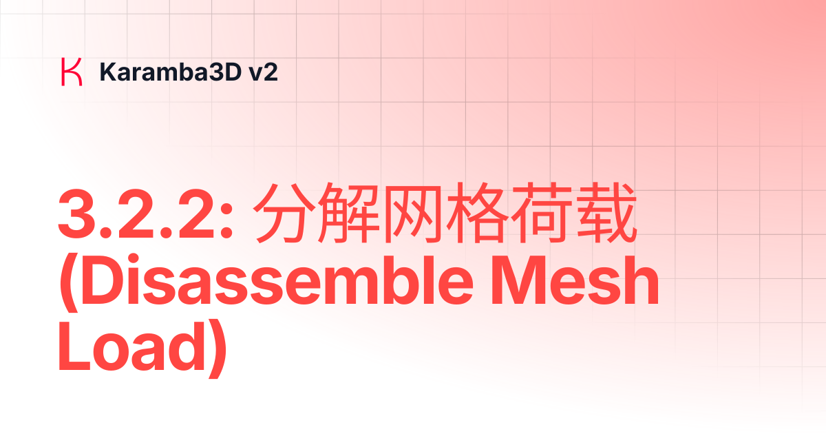 3.2.2: 分解网格荷载 (Disassemble Mesh Load) | Chinese 中文 | Karamba3D v2